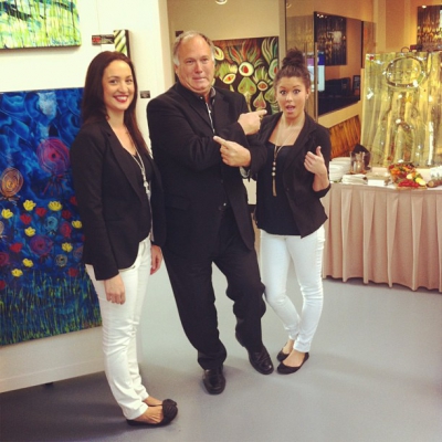 @westendbia: “BIA Board President John Nicholson with Rebecca and Stephanie