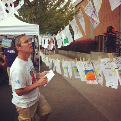 @westendbia: “Executive Director Stephen Regan looking through the entries of