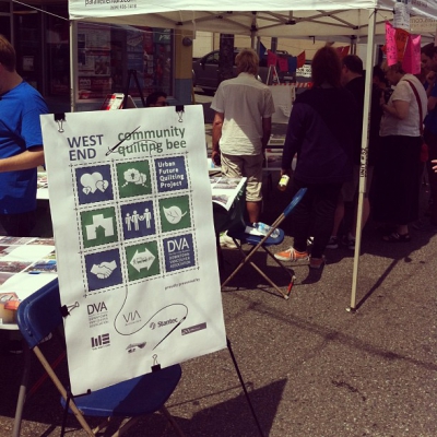@westendbia: “The #WestEndQuilt booth is where the action is today!