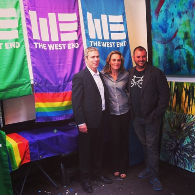 @westendbia: “Executive Director Stephen Regan, @JillBendz, and @PaulNixey posing with