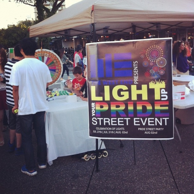@westendbia: “The #westendyvr Street Teams Light Up Your Pride booth