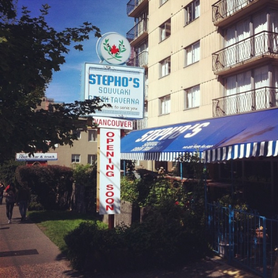 @westendbia: “Stepho’s Souvlaki Greek Taverna is about to open a