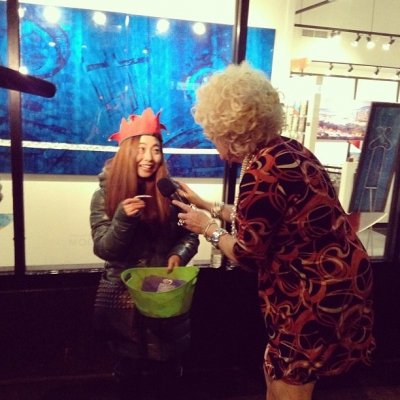 @westendbia: “Conni Smudge interviewing one of our amazing #ShineShopDine volunteers