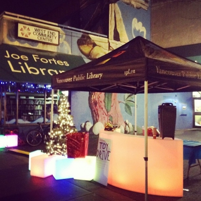 @westendbia: “Thanks to @atomic2lighting for lighting up our TOY DRIVE