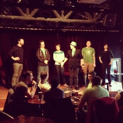 @westendbia: “BOOM. @QueerImprov is now on at @HeavensDoor1216! Happy St.