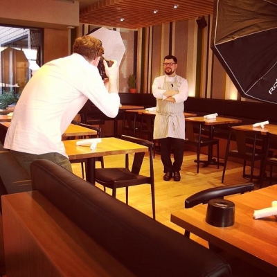 @westendbia: “Say cheese, @chefwhittaker! @nelsonmouellic stopped by @foragevancouver today to