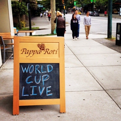 @westendbia: “World Cup fever setting in? Get your fix at @papparoticanada