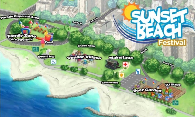 Pride’s Sunset Beach Festival Map