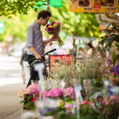 @westendbia: “Look who we spotted shopping for flowers on Robson