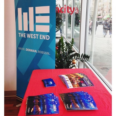 @westendbia: “Come by @vancity at the corner of Robson and