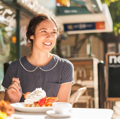 @westendbia: “Belgian waffles & ice cream on a hot summers