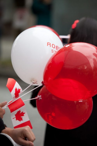 Canada Day on Robson Street