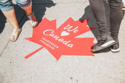 Canada Day on Robson Street